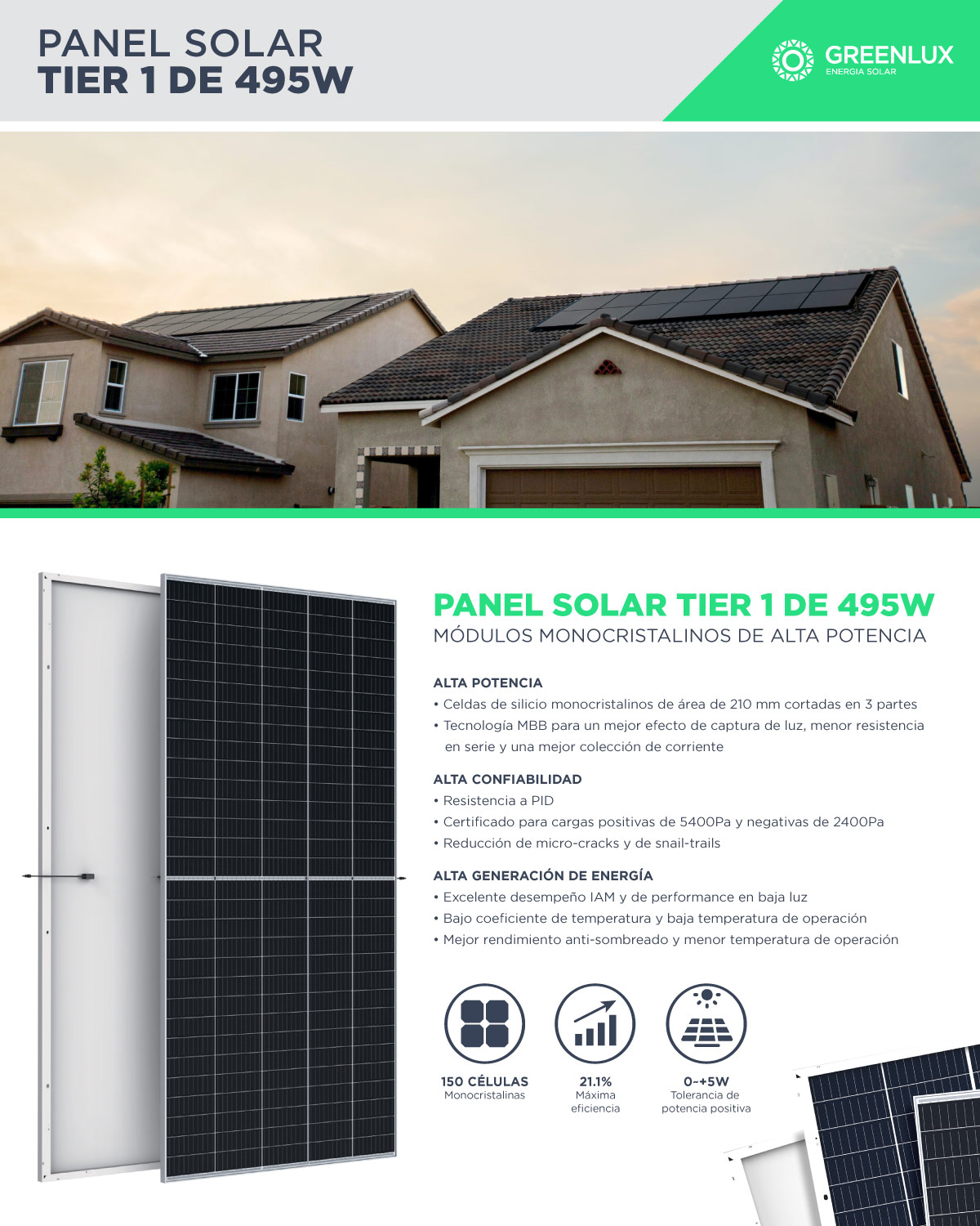 Panel Solar Greenlux